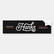 Hanks Signature Logo Black Sticker