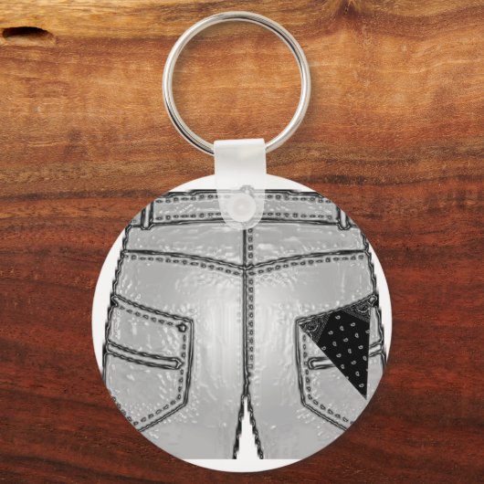 Hanky Code zwart, rechts Sleutelhanger (Voorkant)