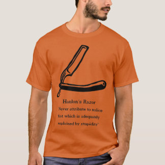 Hanlons Razor Inspirerend Quote T-shirt