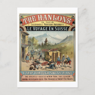 Hanlons Theater Adverteren Briefkaart