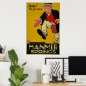 Hanmer Springs Nieuw-Zeeland Reis Poster (Thuiskantoor)