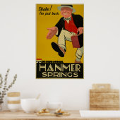 Hanmer Springs Nieuw-Zeeland Reis Poster (Keuken)
