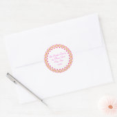 Hanna Bethany Envelope Seal bat mitswa uitnodiging Ronde Sticker (Envelop)