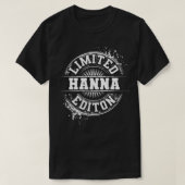 HANNA Funny Familienaam Tree Birthday Reunion G T-shirt (Design voorkant)