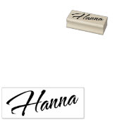 Hanna-naam decoratief lettertype rubberstempel (Gestempeld)