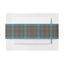 Hanna Schotse Tartan Belly Band Uitnodigingen Wikkel