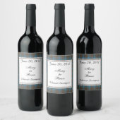 Hanna Scottish Wedding Wine Label Wijn Etiket (Flessen)