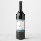 Hanna Scottish Wedding Wine Label Wijn Etiket (Voorkant)