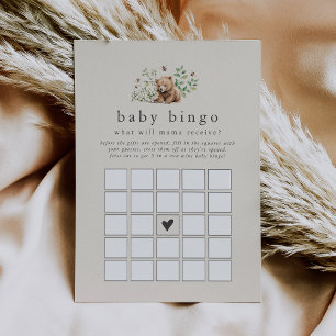 HANNAH Baby Bingo Baby shower Game Kaart