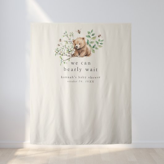 HANNAH  Barly Wachten Baby shower Achtergrond Wandkleed