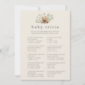 HANNAH  Beer Baby shower Trivia Game Kaart (Voorkant)
