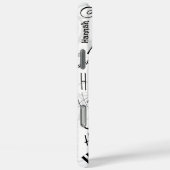 Hannah Black White Hoesje-Mate iPhone Case (Achterkant / Rechts)