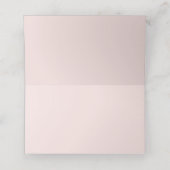 Hannah Blush Pink Calligraphy Wedding Plaatskaartje (Binnenkant ongevouwen)