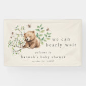 HANNAH  Boho We kunnen bijna wachten Baby shower Spandoek (Horizontaal)