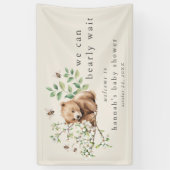 HANNAH  Boho We kunnen bijna wachten Baby shower Spandoek (Verticaal)