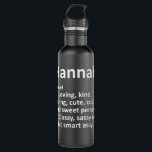 HANNAH Definition Persoonlijke naam Funny Birthday Waterfles<br><div class="desc">HANNAH Definition Persoonlijke naam Funny Birthday Gift Idea</div>