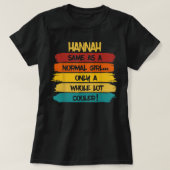 Hannah Definition Specialized Name Funny Birthday T-shirt (Design voorkant)