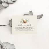 HANNAH Gender Neutraal  Woodland Baby shower Informatiekaartje