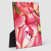 Hannah Gordon pink Rose waterverf art Fotoplaat (Zijkant)