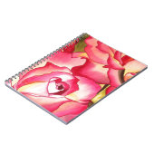 Hannah Gordon pink Rose waterverf art Notitieboek (Linkerzijde)