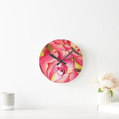 Hannah Gordon pink Rose waterverf art Ronde Klok (Huis)