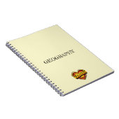 Hannah Heart Yellow Notitieboek (Rechterzijde)