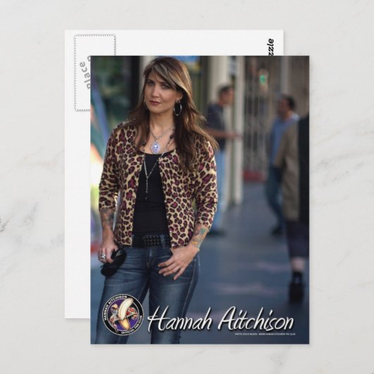 Hannah in Hollywood Briefkaart - Hannah Aitchison (Voorkant / Achterkant)