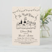 Hannah is de avond voor de welkomstavond kaart (Staand voorkant)