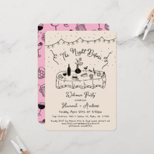 Hannah is de avond voor de welkomstavond kaart