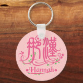 Hannah - Kanji Name Sleutelhanger (Voorkant)