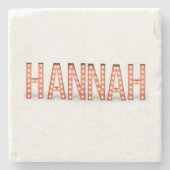 Hannah Marquee Lights Stenen Onderzetter (Voorkant)