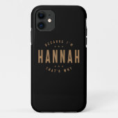 Hannah Name Personalized Birthday Name Hannah Case-Mate iPhone Case (Achterkant)