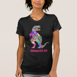 Hannah osaurus Funny Colorful T Rex Dinosaur Art T-shirt