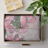  Hannah Overbeck Art nouveau prarie roos Tissuepapier (Geschenk)