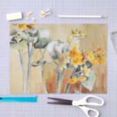 Hannah Overbeck Art nouveau yellow bloemen Tissuepapier (Craft)