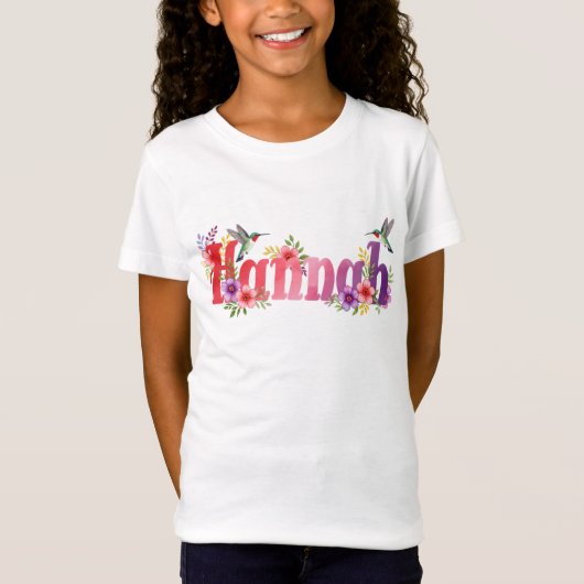 Hannah - Persoonlijk T-shirt - Voor Kinderen (Voorkant)