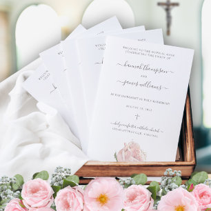 Hannah Pink katholieke bruiloft programma met mass