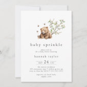 HANNAH QR Beer Bubble Bee Woodland Baby Sprinkle Kaart (Voorkant)