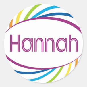 Hannah Ronde Sticker
