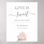 Hannah Roos Calligraphy Wedding Dessert Table Sign Poster (Voorkant)