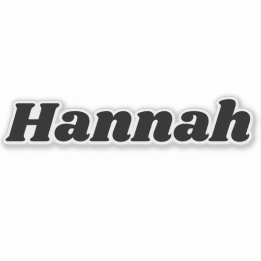 Hannah Sticker (Voorkant)