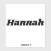 Hannah Sticker (Vel)