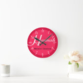 Hannah Strawberry Two-Toned Ronde Klok (Huis)