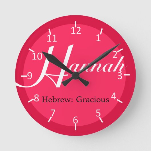 Hannah Strawberry Two-Toned Ronde Klok (Voorkant)