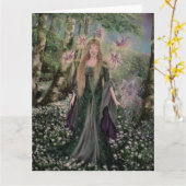 Hannah Titania, het wenskaart van Midzomer Kaart (Gele Bloem)