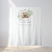 HANNAH We kunnen bijna wachten Baby shower achterg Wandkleed