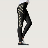 Hannah white gold Handwriting Hose Leggings (Rechts)