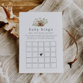 HANNAH Woodland Baby Bingo Baby shower Game Kaart