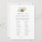 HANNAH Woodland Wat zit er in je tas spel Kaart (Voorkant)