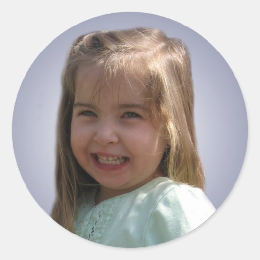 Hannah's gezicht sticker (Voorkant)